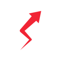 rosso frecce cartello simbolo con trasparente sfondo png