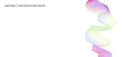 Abstract wave element for design. Digital frequency track equalizer. Stylized line art background. Colorful shiny wave with lines created using blend tool. Curved wavy line, smooth stripe. Vector