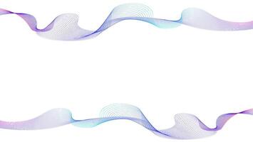 Abstract wave element for design. Digital frequency track equalizer. Stylized line art background. Colorful shiny wave with lines created using blend tool. Curved wavy line, smooth stripe. Vector