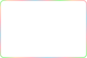 Pastel color outline frame png empty border illustration isolated on transparent background