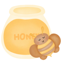 Honey and bee png