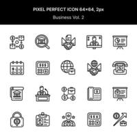 Business icon pixel perfect, size 64x64 with 2px lines volume 02. Perfect for your design project needs. vector