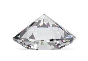 diamante en blanco antecedentes con alto calidad foto