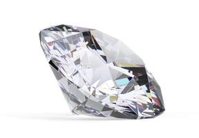 diamond on white background with high quality photo