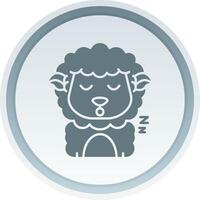 Sleep Solid button Icon vector