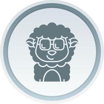 Cool Solid button Icon vector