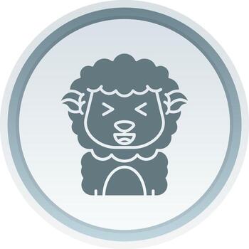 Laugh Solid button Icon vector