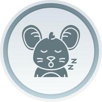 Sleep Solid button Icon vector