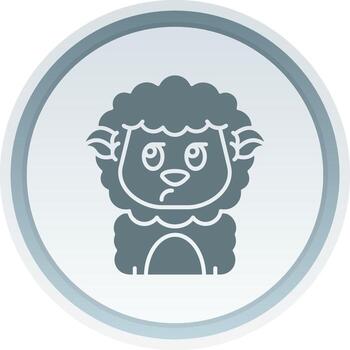Liar Solid button Icon vector