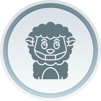Face mask Solid button Icon vector
