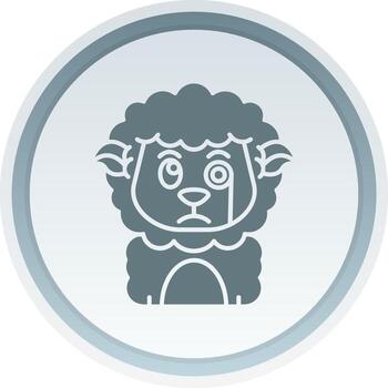 Detective Solid button Icon vector