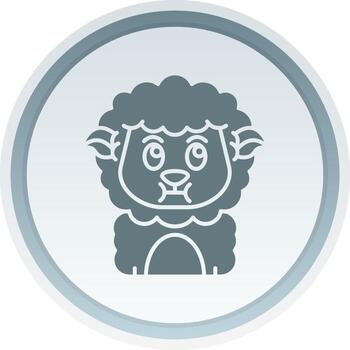 Sickness Solid button Icon vector