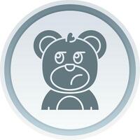 Liar Solid button Icon vector