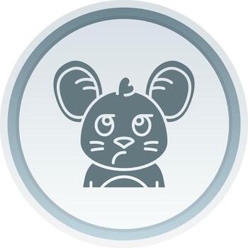 Liar Solid button Icon vector