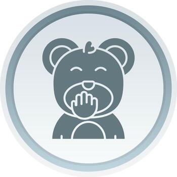 Blush Solid button Icon vector