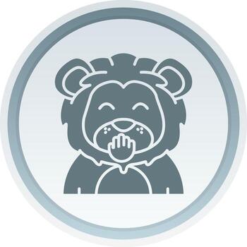 Blush Solid button Icon vector