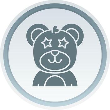 Famous Solid button Icon vector