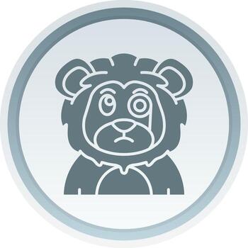 Detective Solid button Icon vector