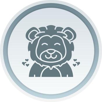 Love Solid button Icon vector