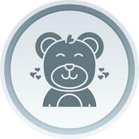 Love Solid button Icon vector