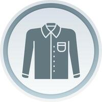 Formal shirt Solid button Icon vector