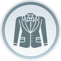 Blazer Solid button Icon vector