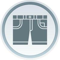 Shorts Solid button Icon vector