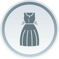 Sundress Solid button Icon vector