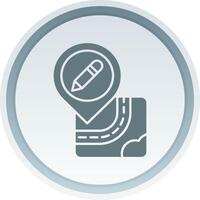 Edit Solid button Icon vector