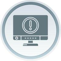 Error Solid button Icon vector