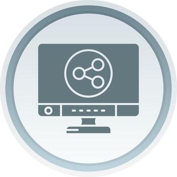 Share Solid button Icon vector