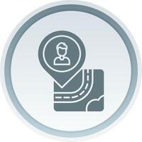 Human Solid button Icon vector