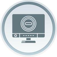 Stop Solid button Icon vector