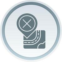 Cancel Solid button Icon vector