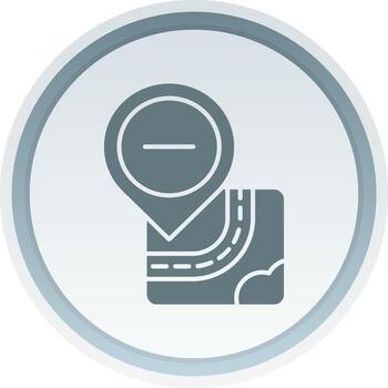 eliminar sólido botón icono vector