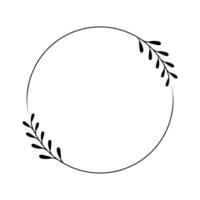 Black laurels frames branches. Vintage laurel wreath vector