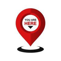 You are here icons. Info speech bubble symbol. Map pointer with your location sign. vector