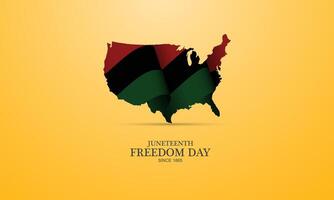 Happy Juneteenth june 19 freedom day background Vector illustration