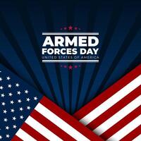 PrintArmed Forces Day background vector illustration