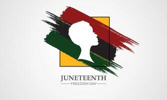 Happy Juneteenth june 19 freedom day background Vector illustration