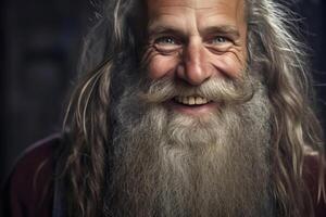 AI generated Joyful Aging - The Cheerful Expression of an Elderly Gentleman photo