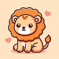 Vector Cute Lion Mascot cartoon