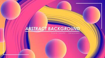 Vector Fluid Abstract Gradient Background