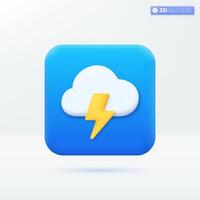 clima reporte solicitud aislado icono en teléfono inteligente Dom y nube dibujos animados pastel mínimo estilo. usted lata usado para presentaciones, impresión anuncio., ux, ui, comunicación. 3d vector ilustración diseño.