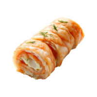 AI generated Vietnamese roll with cheese isolated on transparent background png