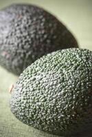 Hass avocados close up photo