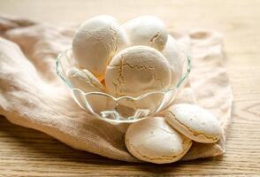 Small Meringues closeup photo