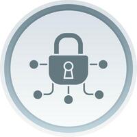 Safe Solid button Icon vector