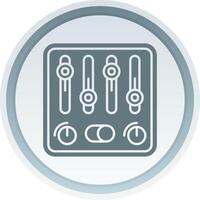 Control Solid button Icon vector