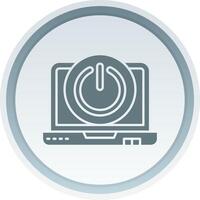 Power off Solid button Icon vector